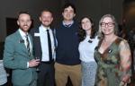 Eric Hansen, Cody Hendricks, Noah Tang, Emily McCusker, Museum Director Julie Emig