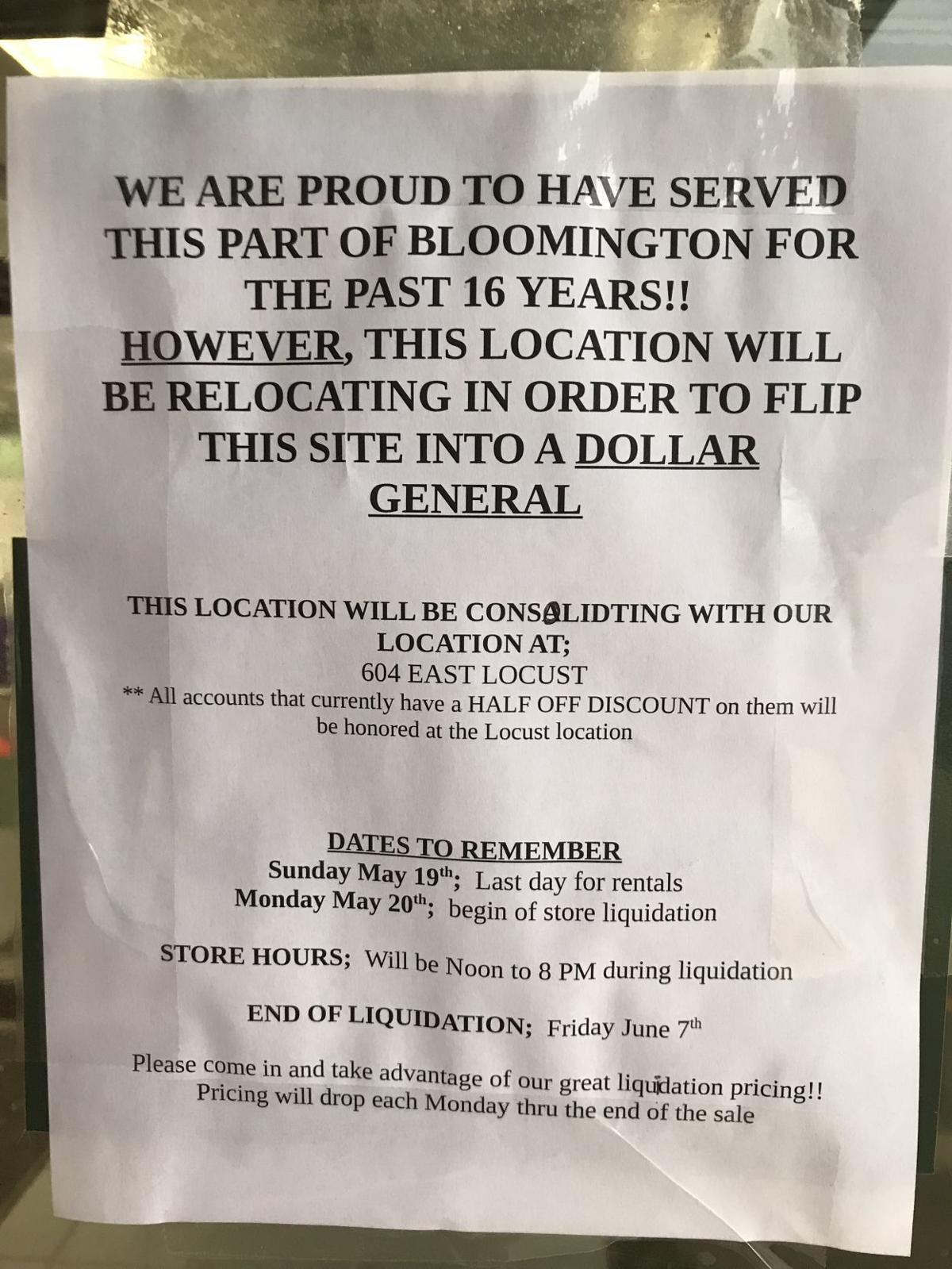 S Main St Video Store Closing Dollar General Opening There