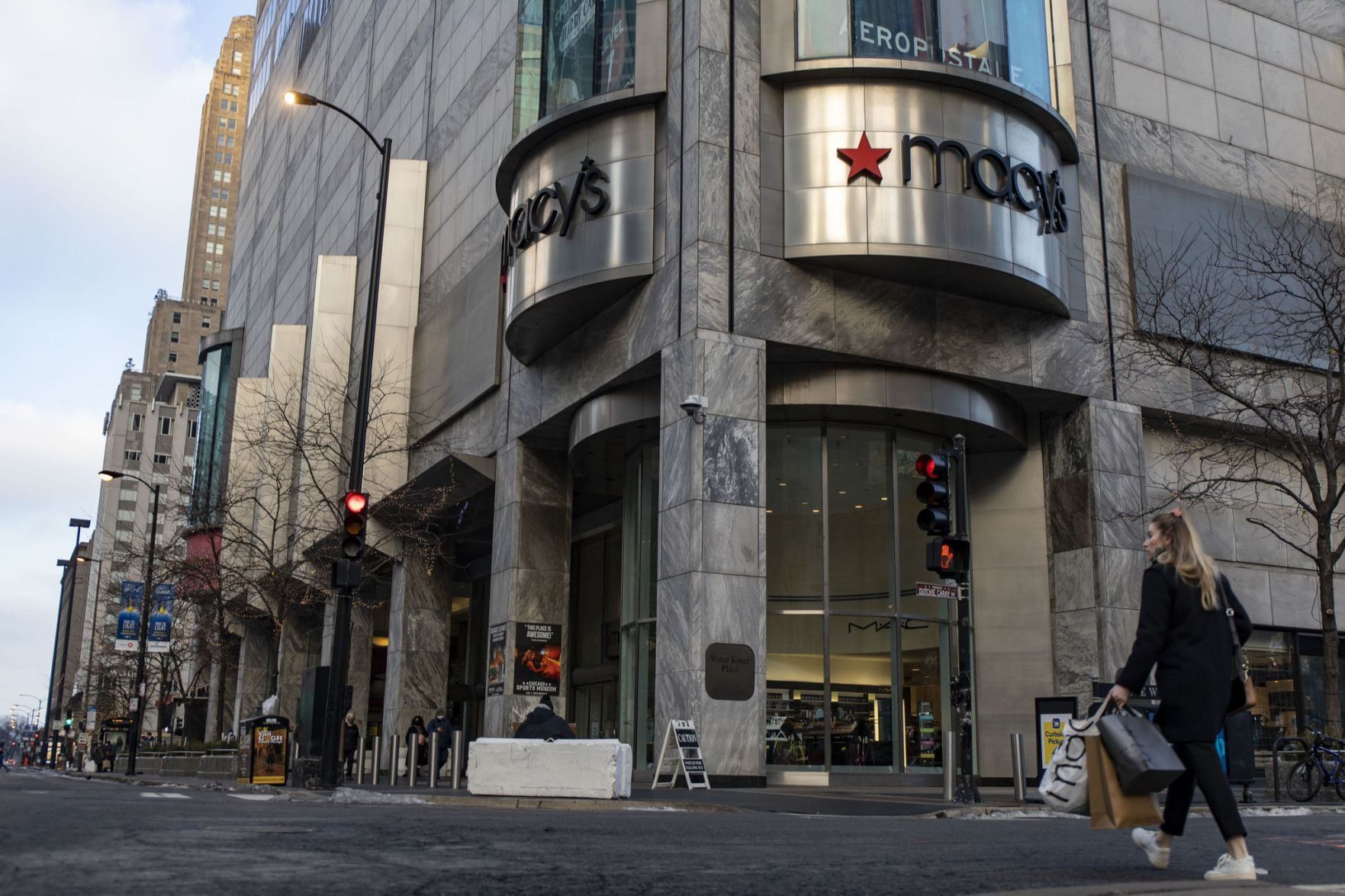 The Magnificent Mile is not invincible. Water Tower Place faces
