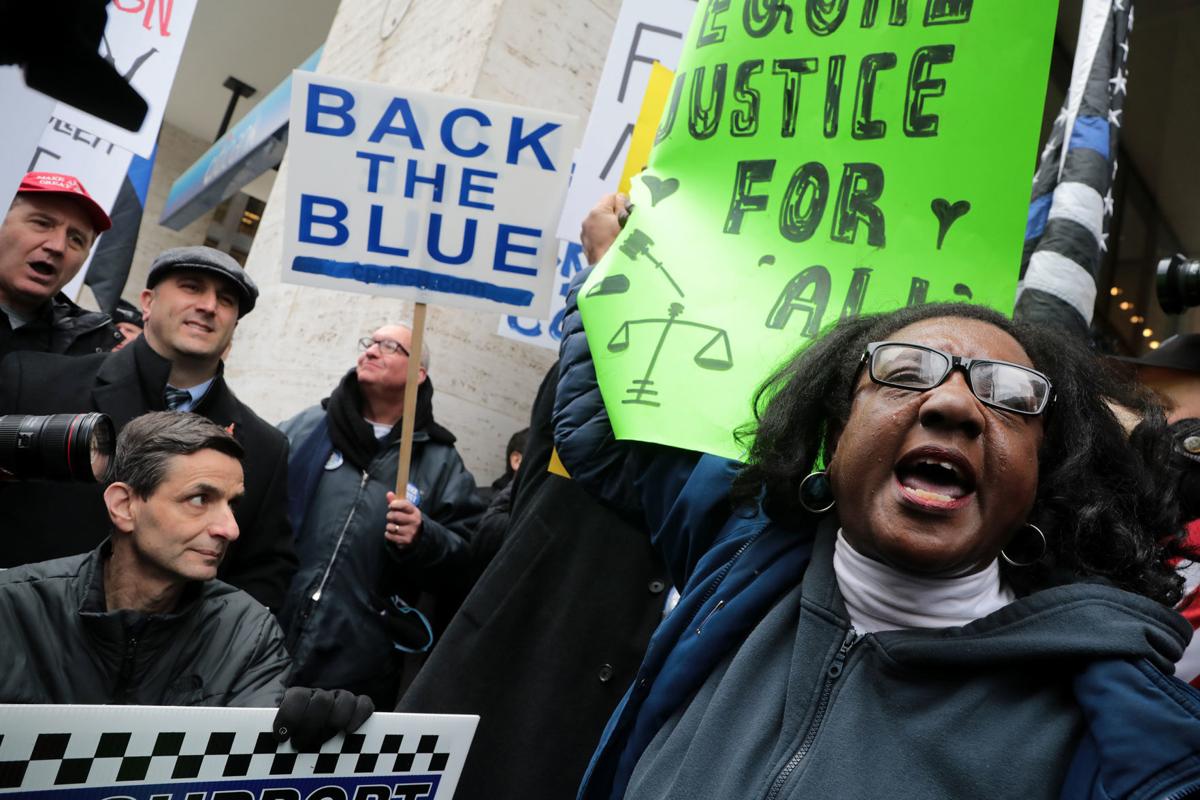 Smollett protests