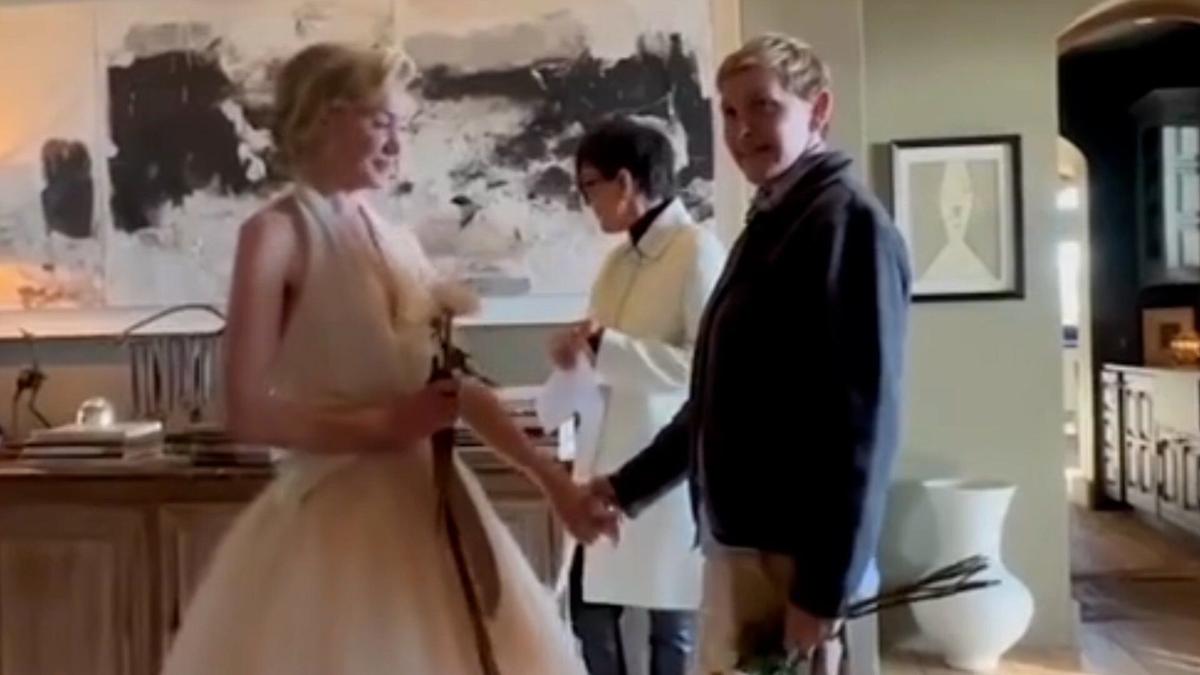 Ellen DeGeneres and Portia de Rossi Renew Wedding Vows With Kris