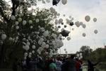 Balloon release for Jelani Day