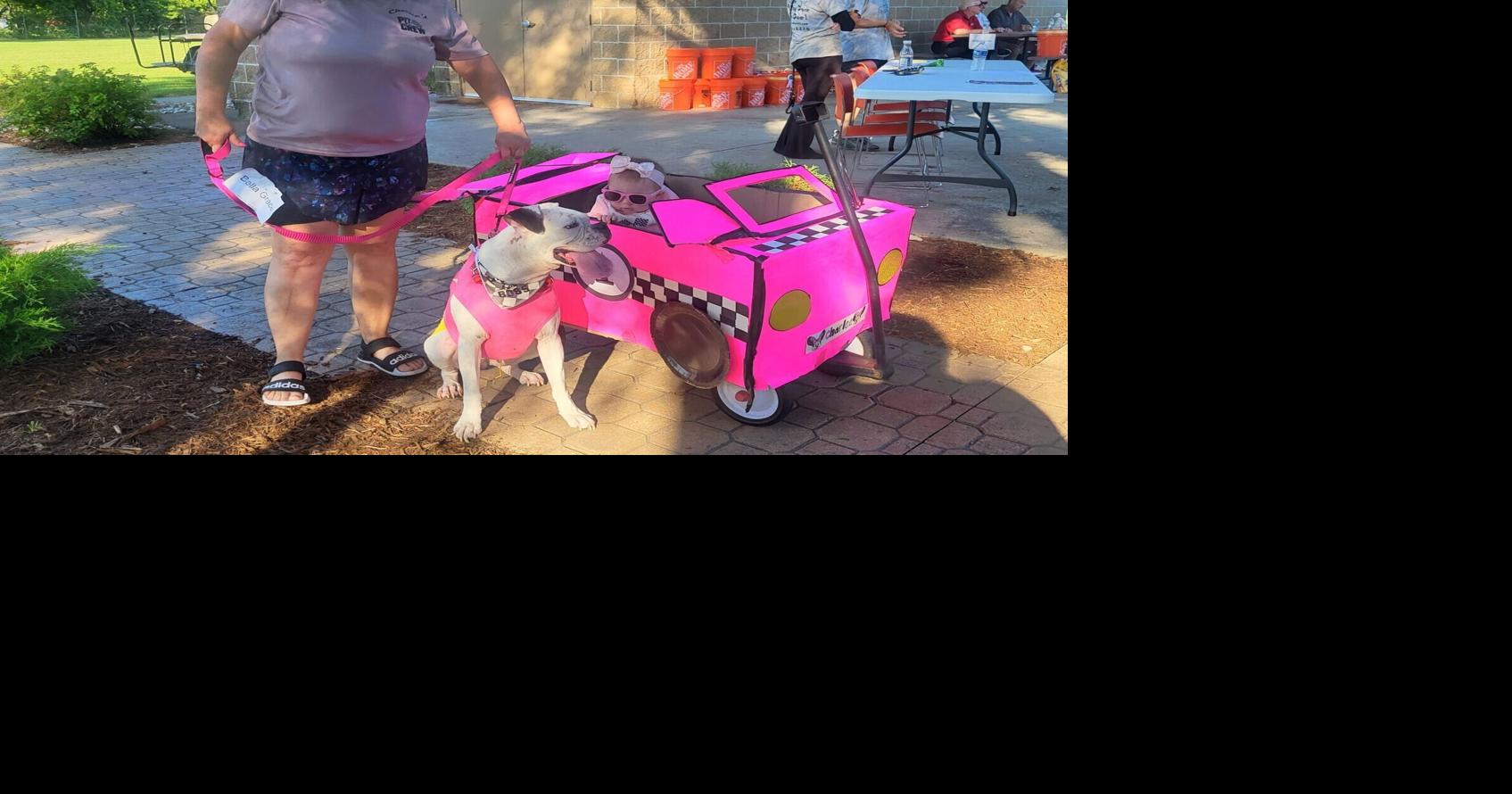 Costumed dogs, their people race to Mattoon Bagelfest show