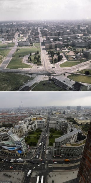 berlin wall before and after