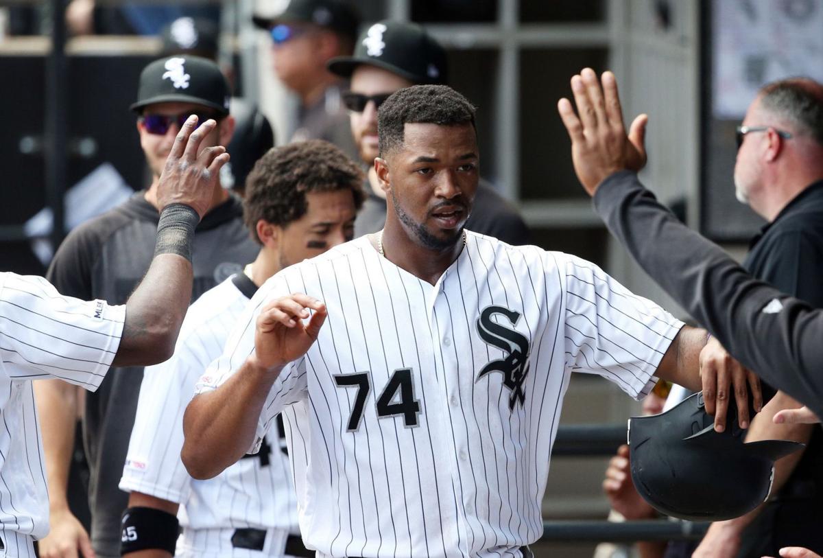 Eloy Jiménez is back for the Chicago White Sox after suffering a ruptured  left pectoral tendon in spring training