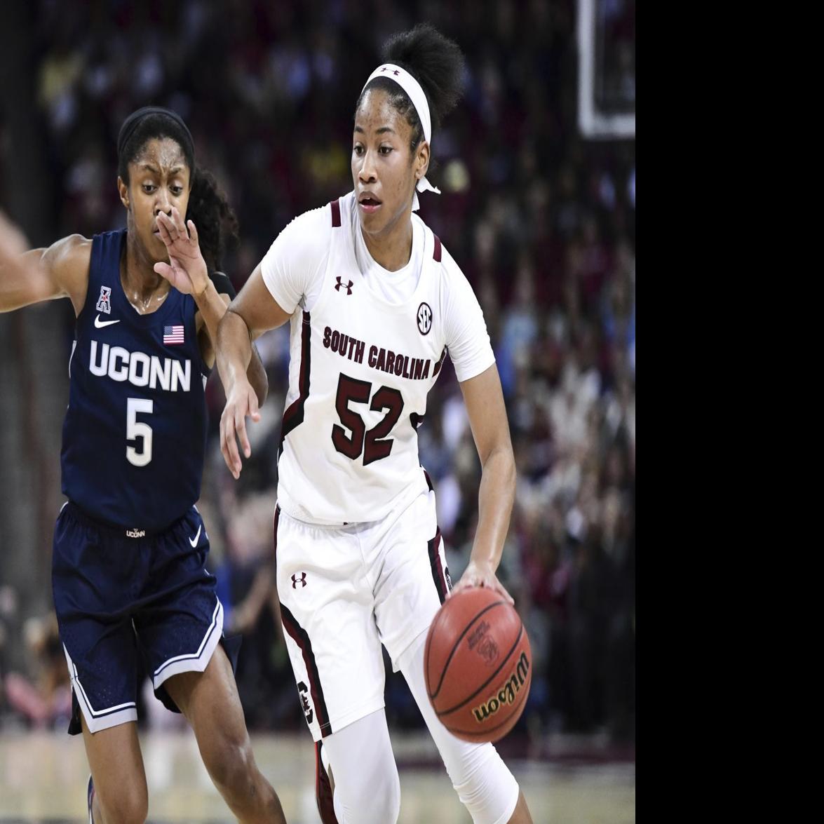 Harris No 1 South Carolina Win First Ever Over Uconn Women S College Basketball Pantagraph Com