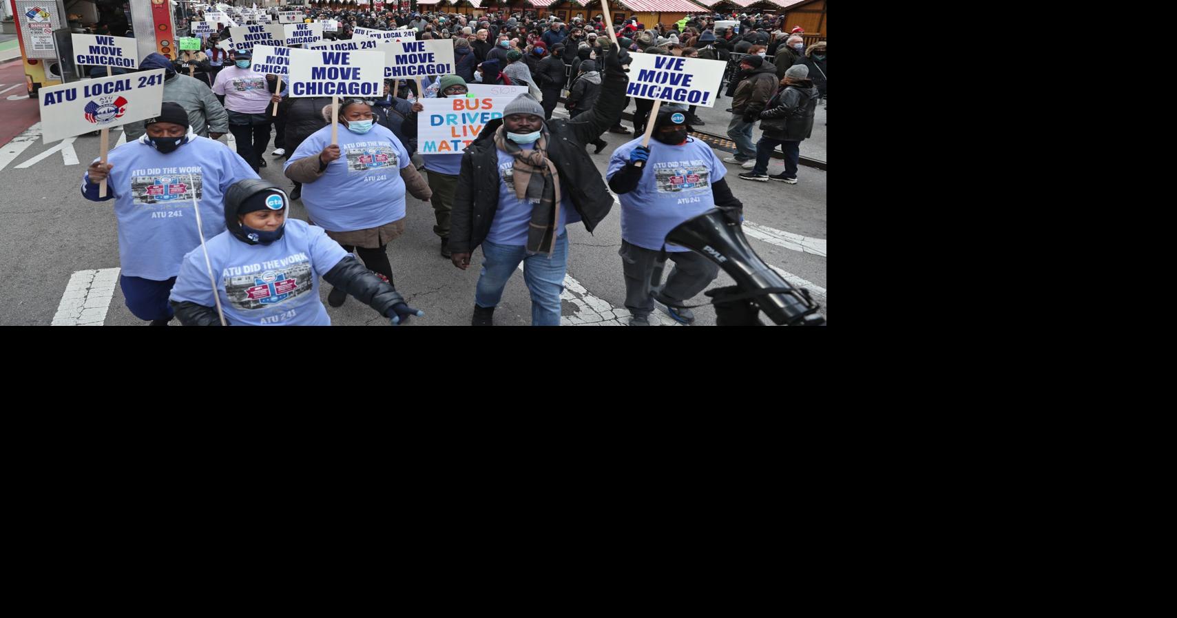 Chicago transit drivers protest over violence