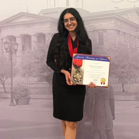 Mannat Kandal ‘27 Receives Lincoln Laureate Award