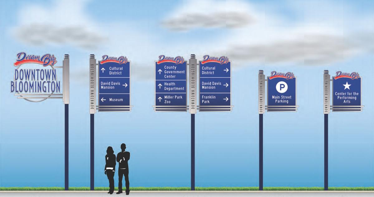 Council Moves Forward With Downtown Bloomington Wayfinding Signs Politics Pantagraph Com