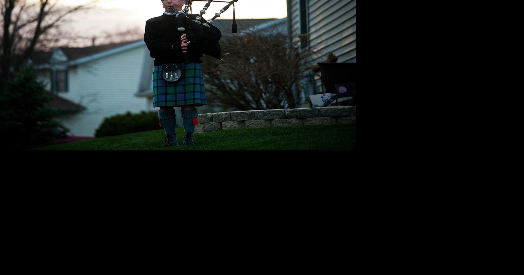 On bagpipes, retired Bloomington firefighter offers 'Grace,' comfort