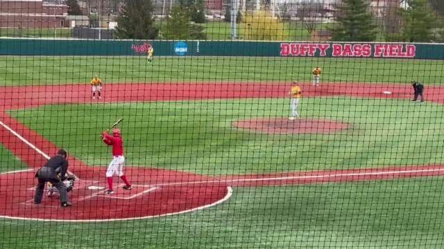 Watch now: Jake McCaw singles to center