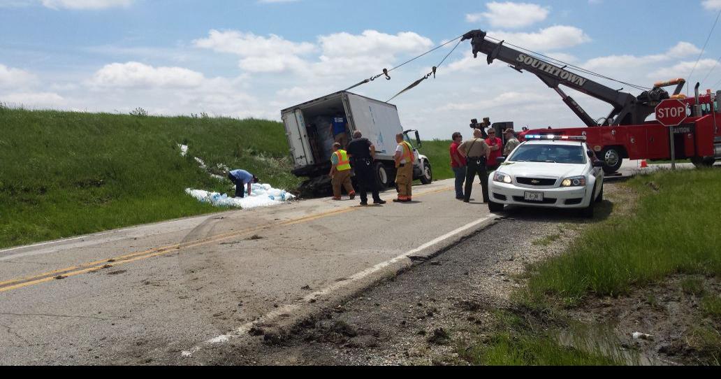 Danvers traffic diverted after ice truck accident