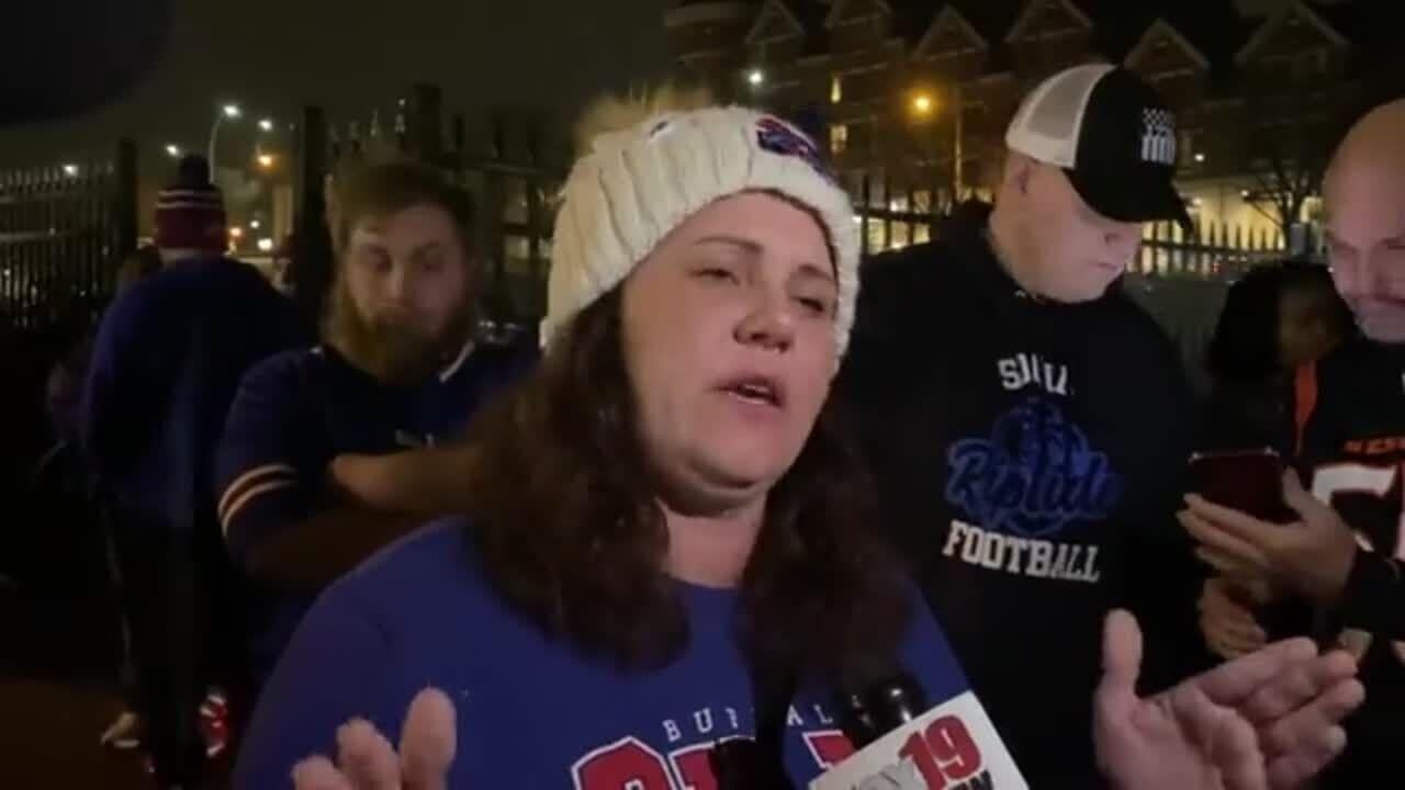 Buffalo Bills fan Ryanne Clingersmith talks about Damar Hamlin's injury