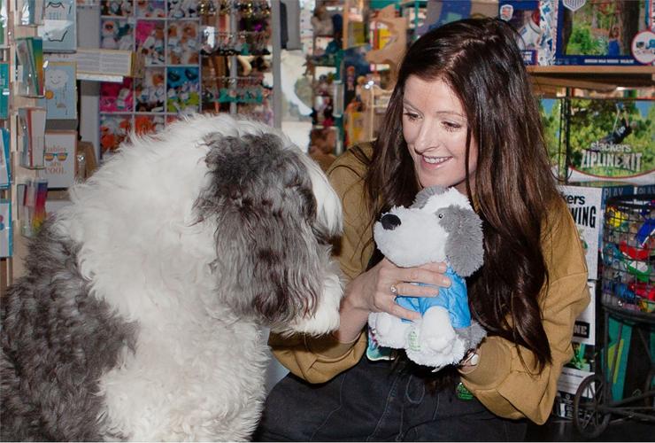 Bloomington shop dog Wink becomes symbol for helping children
