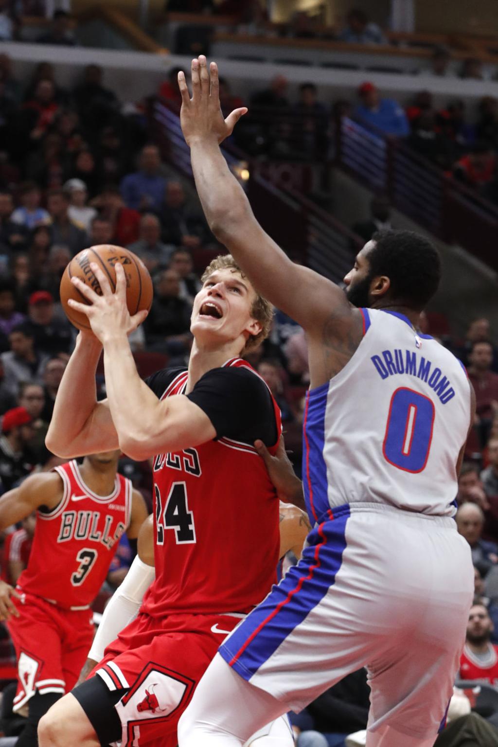 Markkanen Scores 24 Bulls Beat Pistons Basketball Pantagraph Com