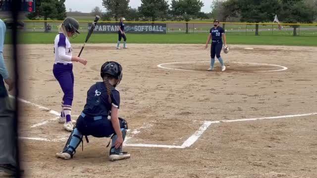 Watch now: Mollie Vetter singles to right field
