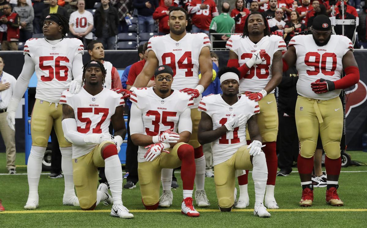 nfl players kneel during national anthem, ap photo