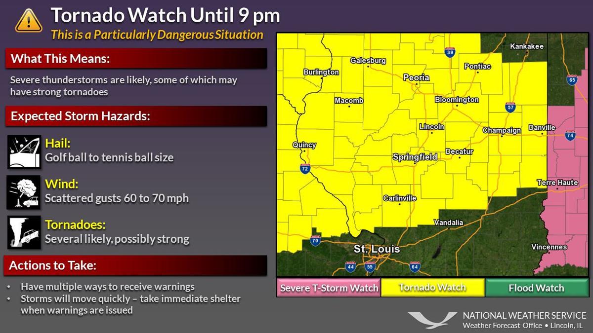 27 Central Illinois Counties Under Tornado Watch State And Regional Pantagraph Com