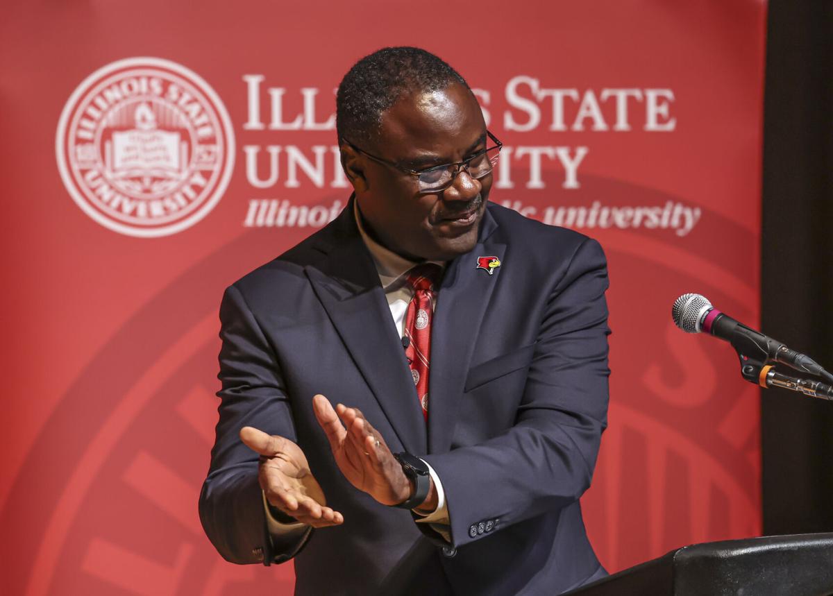 illinoisstateu interim president Dr. Aondover Tarhule wasn't the