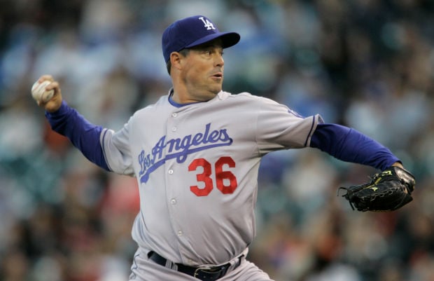 2008 Dodgers: Greg Maddux reaches 5,000 innings pitched against