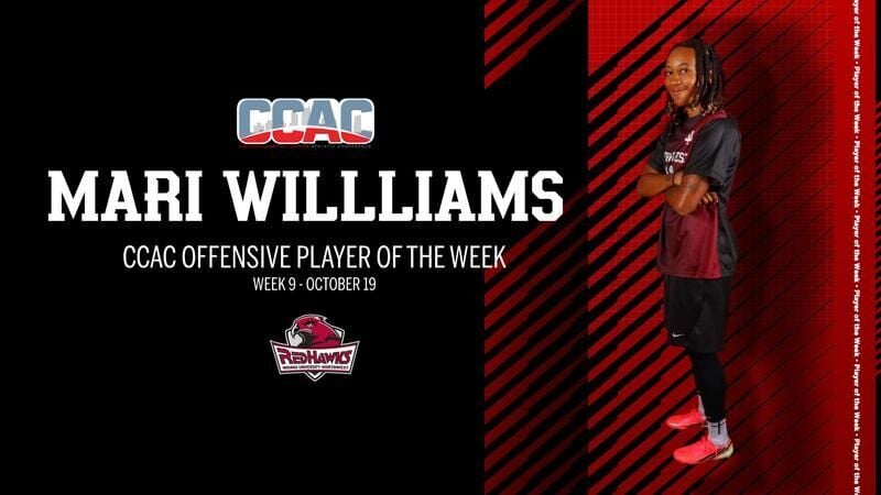 Williams Named CCAC Offensive Player of the Week