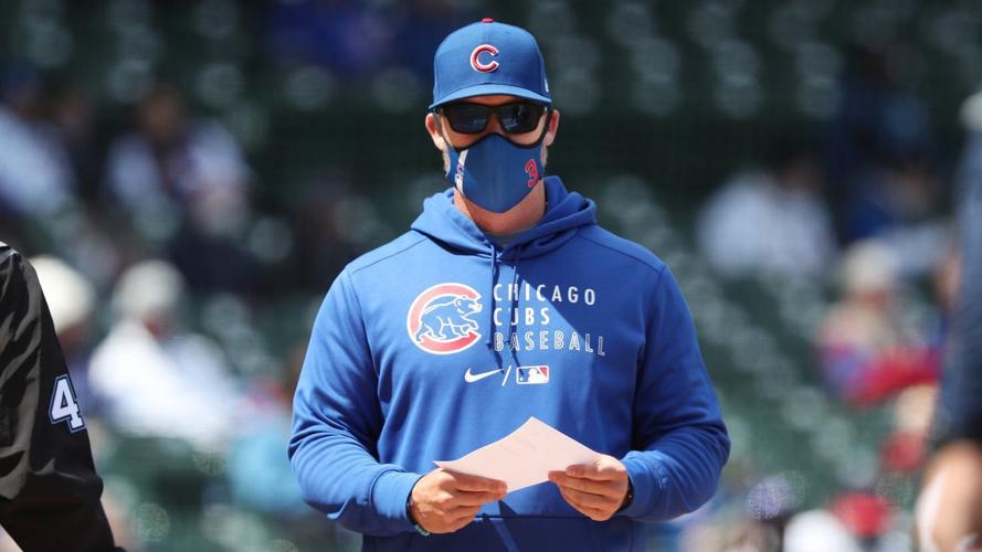 Anthony Rizzo, David Ross, and Kris Bryant by David Banks