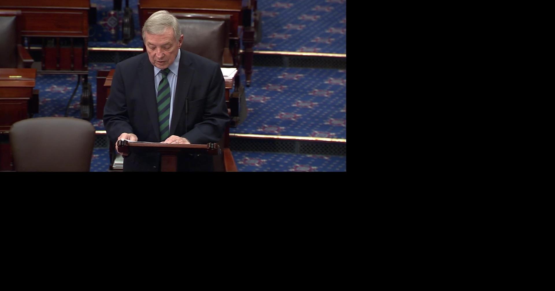 Durbin blasts Trump's 'shameful, corrupt' use of cryptocurrency