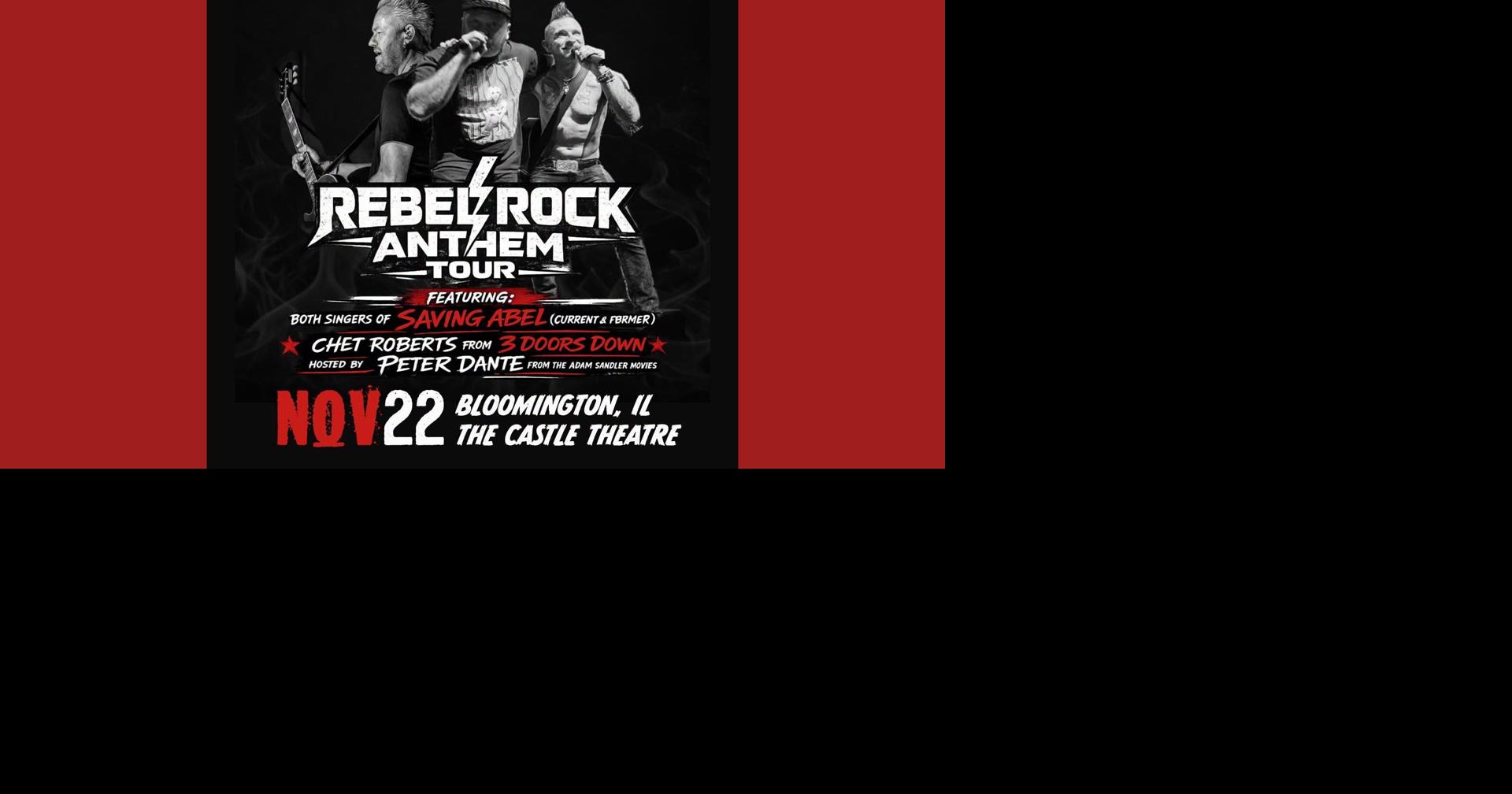 Rebel Rock Anthem Tour with Saving Abel, 3 Doors Down to take on The Castle