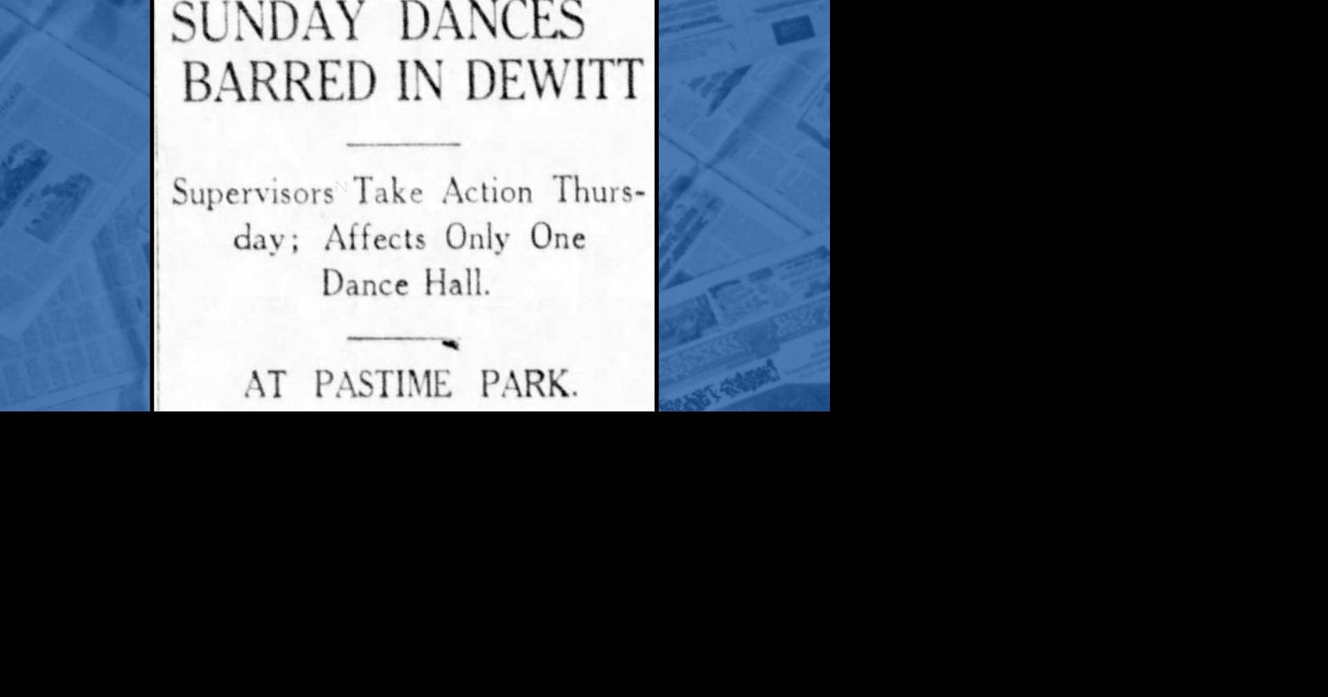 One hundred years ago: DeWitt Cty bans public dances on Sundays