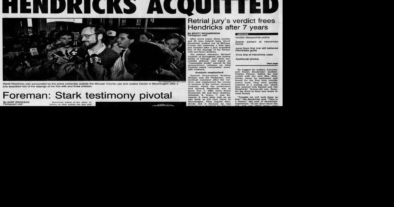 March 29, 1991 David Hendricks acquitted