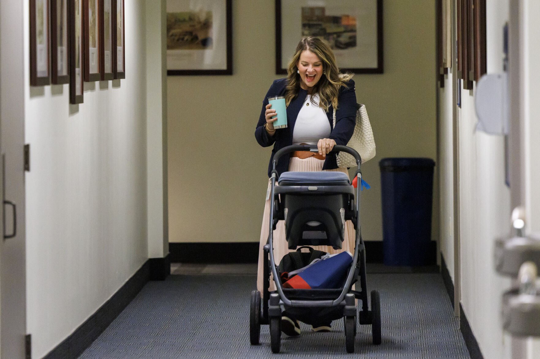 As more women run for office some bring kids to capitols
