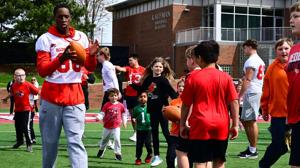 Photos: ISU Redbirds Football plays and practices with local youth