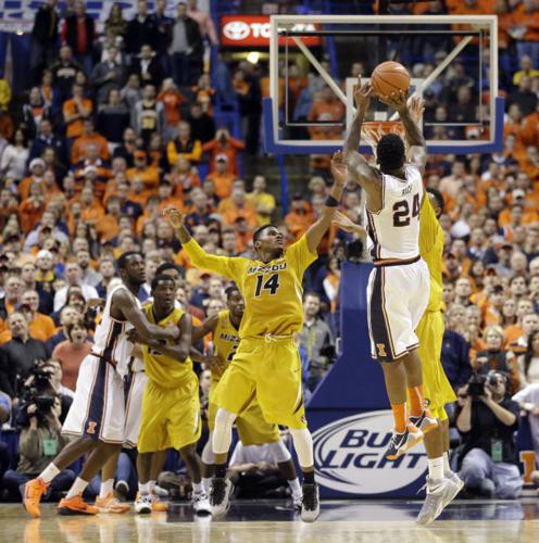 Rice nails 3 at buzzer as Illini get to brag