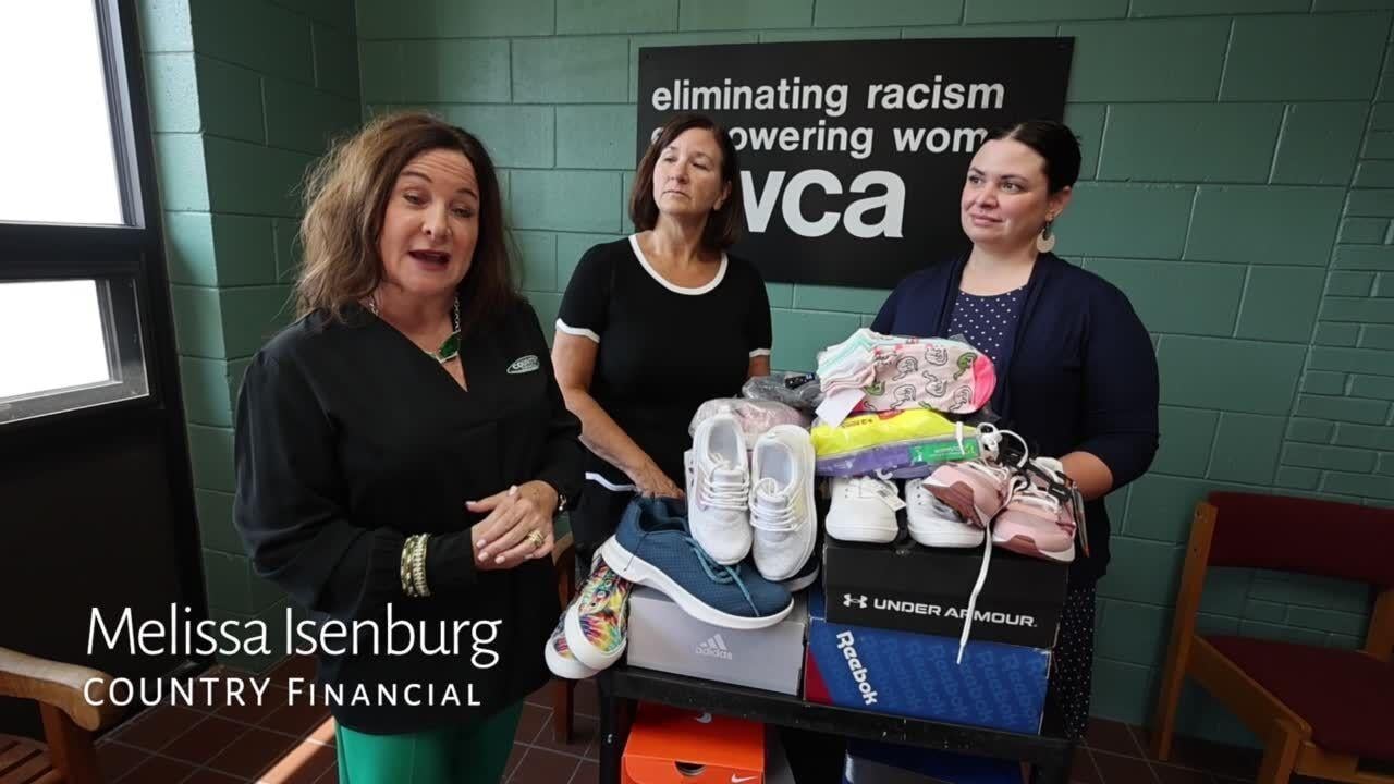 Video: COUNTRY Financial Representative Melissa Isenburg talks about Shoe  drive To Help Students Return To School