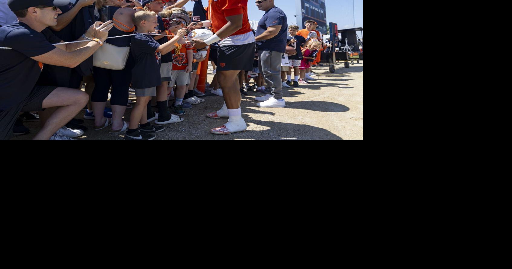 Chicago Bears training camp report: Justin Fields' red-zone connections and  Dominique Robinson's elite training partner