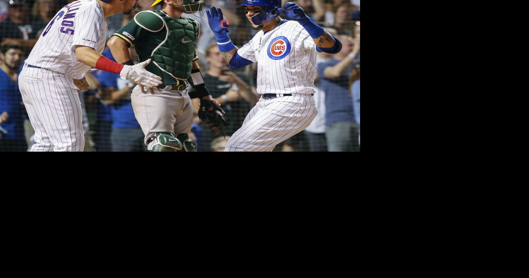 Baez Homers Twice As Cubs Hold Off A S For Wild Win