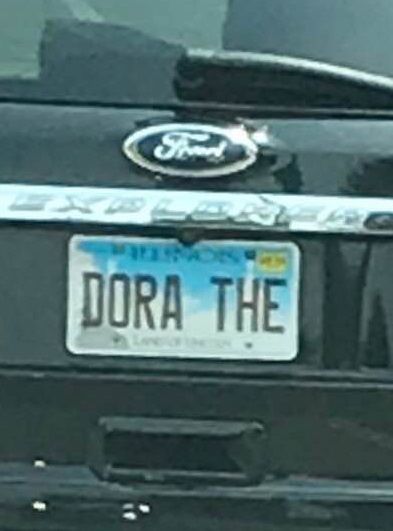 Dora Aluminum Novelty Tag Car License Plate 