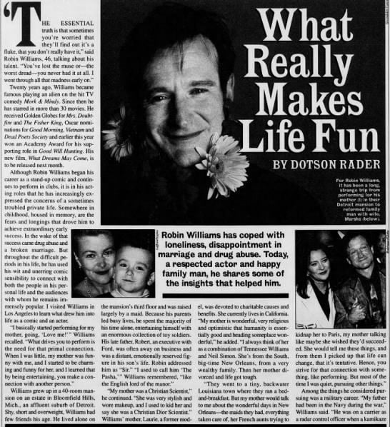 laurie williams robin williams mother