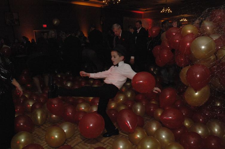 Michael Williams enjoying the balloon drop