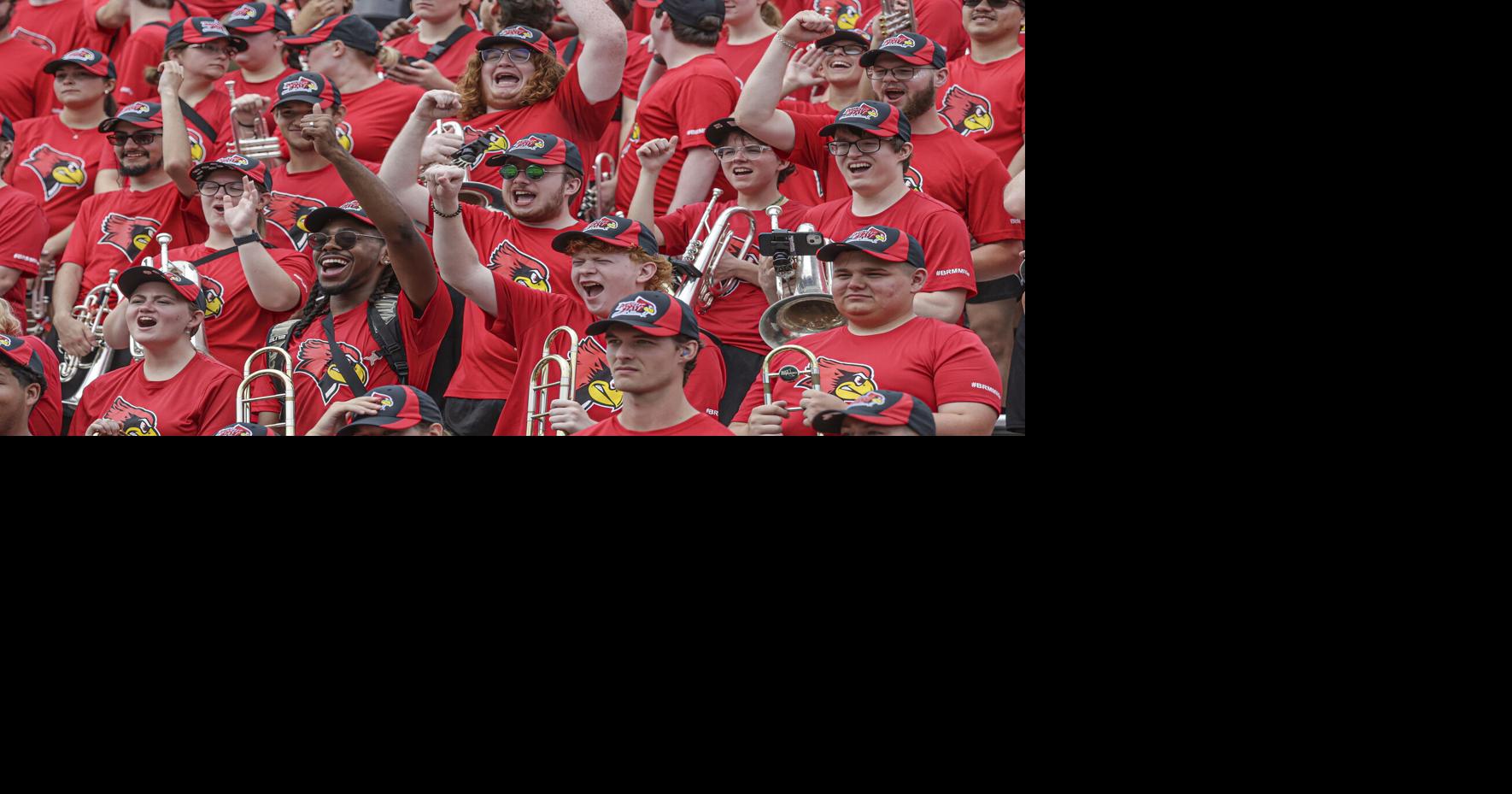 Student leaders prepare 440-member Big Red Marching Machine for 2026 season