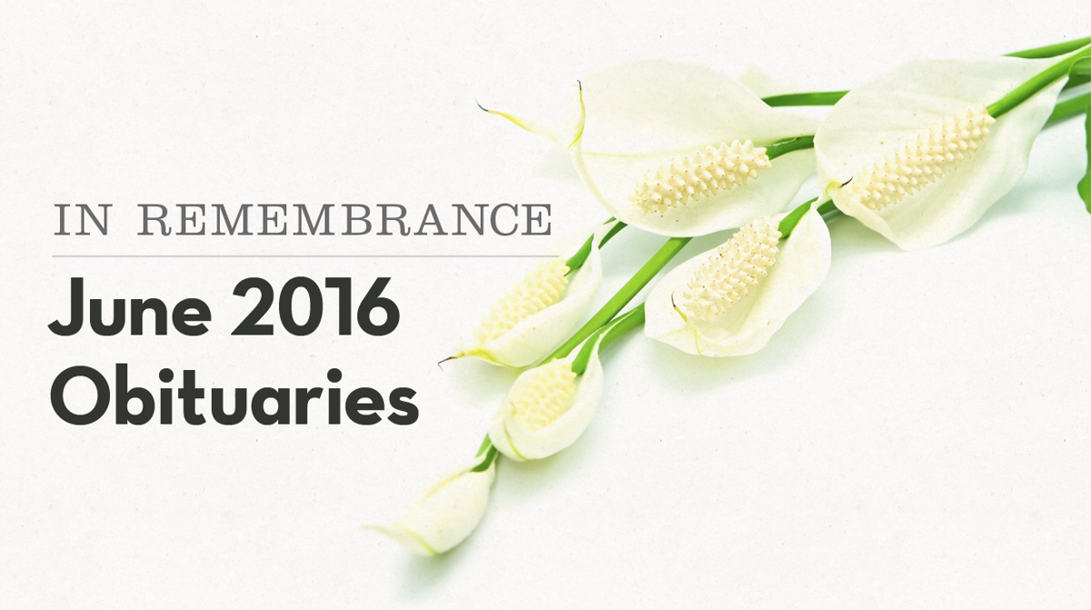 In Remembrance Local Obituaries In June Obituaries