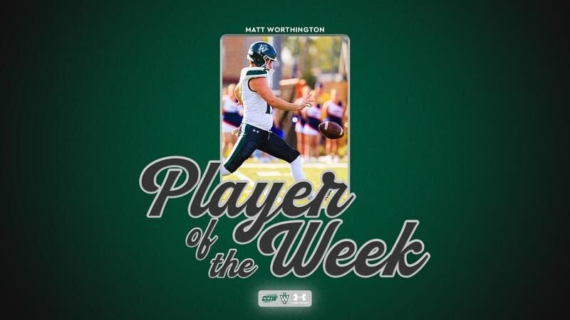 CCIW Tabs Worthington Special Teams Player of the Week