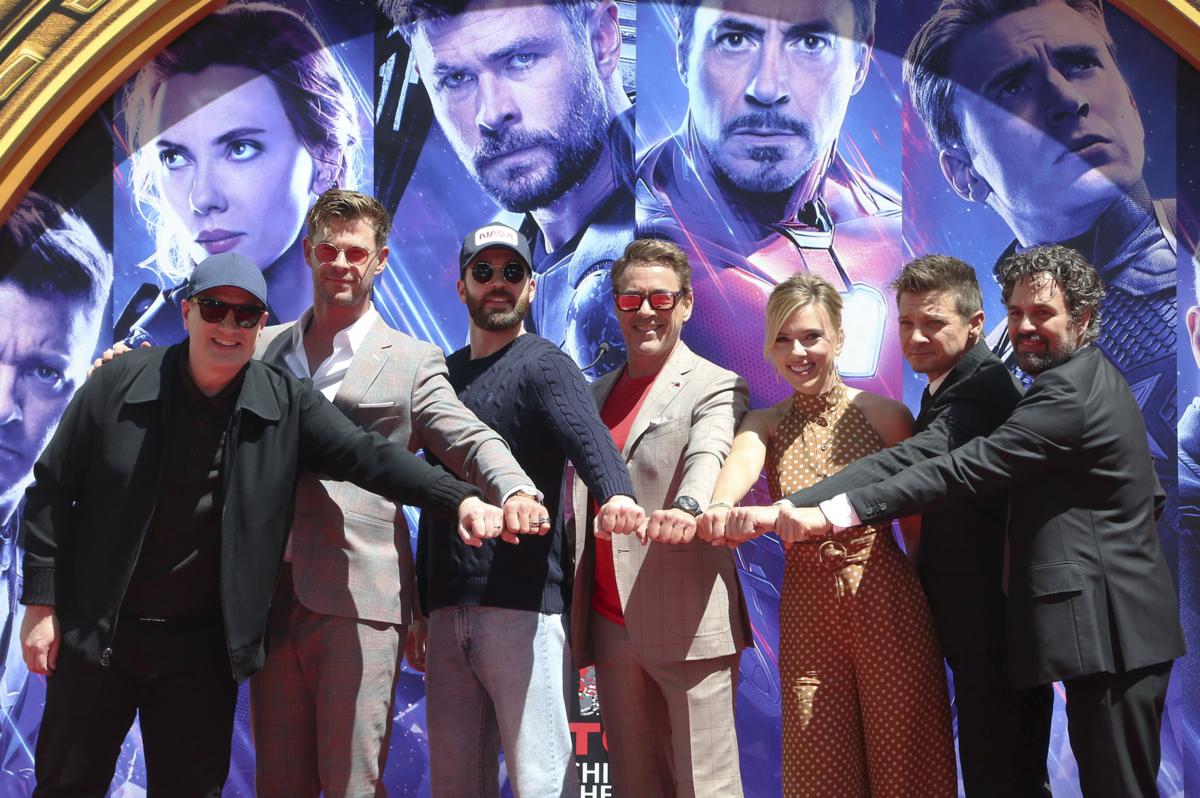 The Cast of Avengers: End Game Hand and Footprint Ceremony