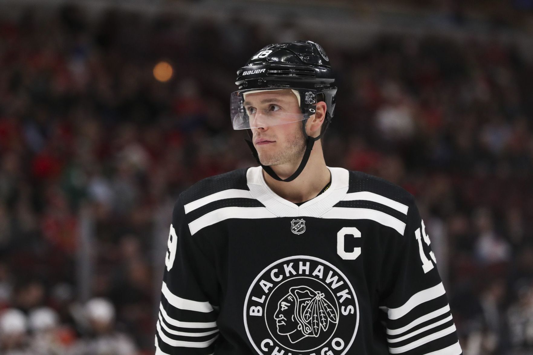 Jonathan toews top black jersey