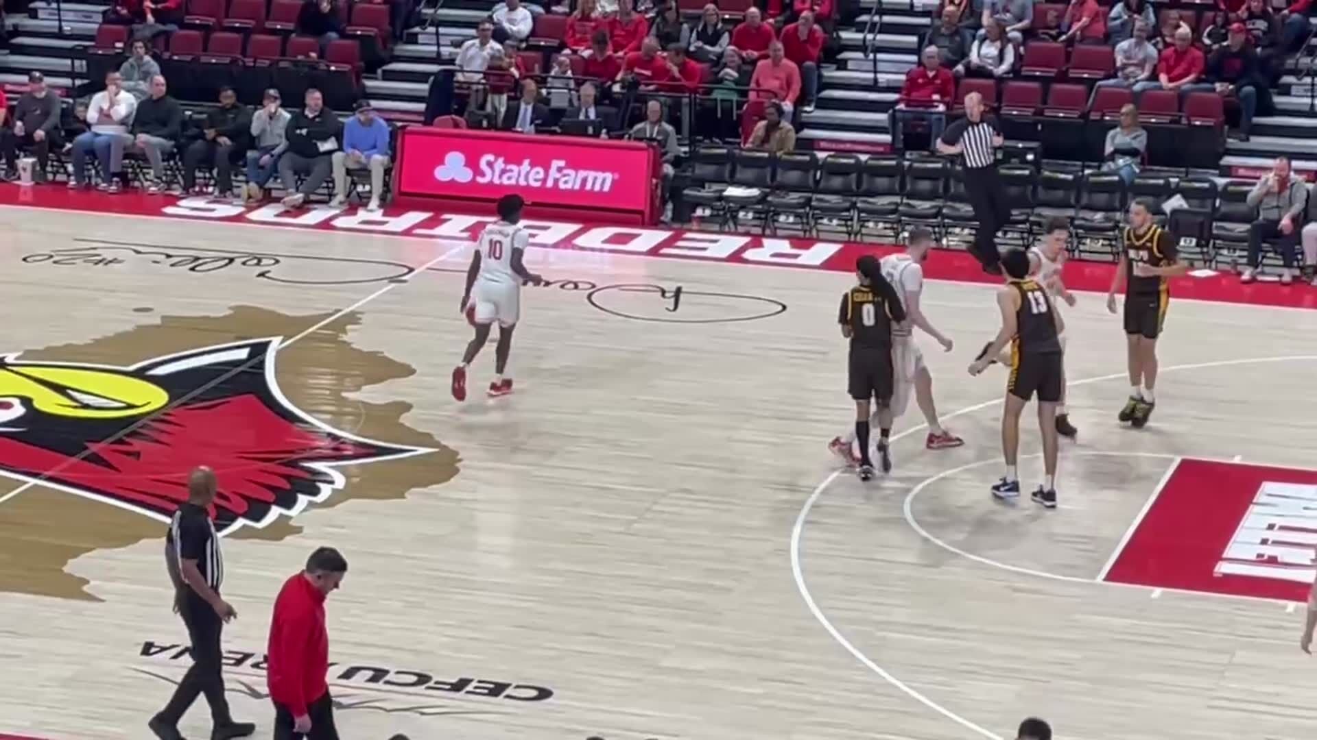 Coleman drives for basket