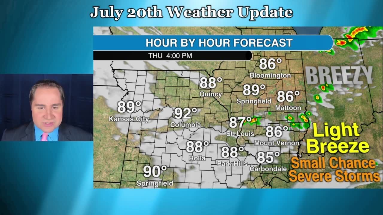 Small chance of severe storms in Illinois Thursday