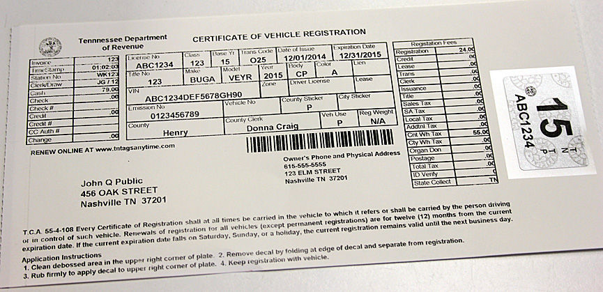 PARIS TN: New vehicle registration decal system starts | Local News