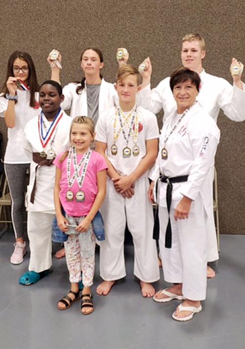 Karate students earn awards
