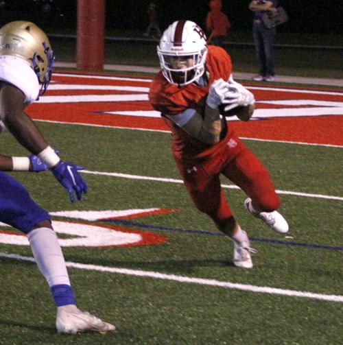 Olive looks to gain some yardage