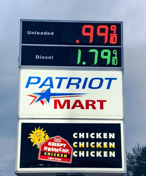 Gas for less than $1 a gallon